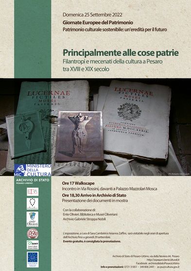 Archivio di Stato di Pesaro Giornate Europee del Patrimonio 25